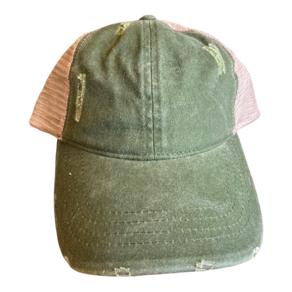 David and Young Green Mesh Baseball Cap